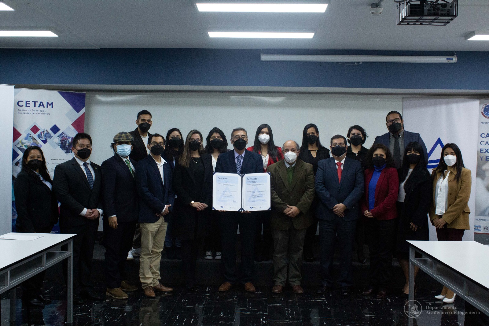 CETAM PUCP obtiene el certificado ISO 9001:201