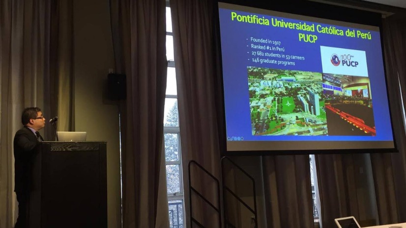 Dr. Benjamín Castañeda dictó una charla en la Universidad de Rochester