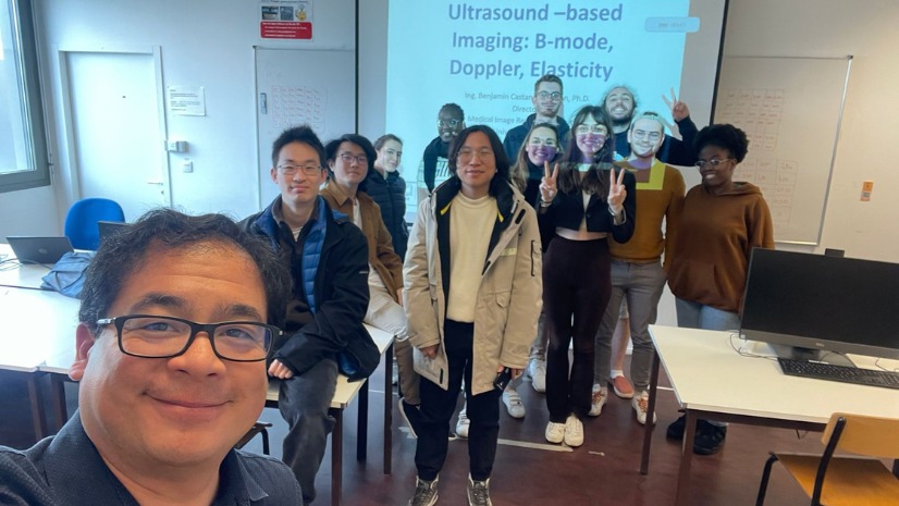 Dr. Benjamín Castañeda dictó clase de Imágenes Médicas en la Universidad de ESIGELEC