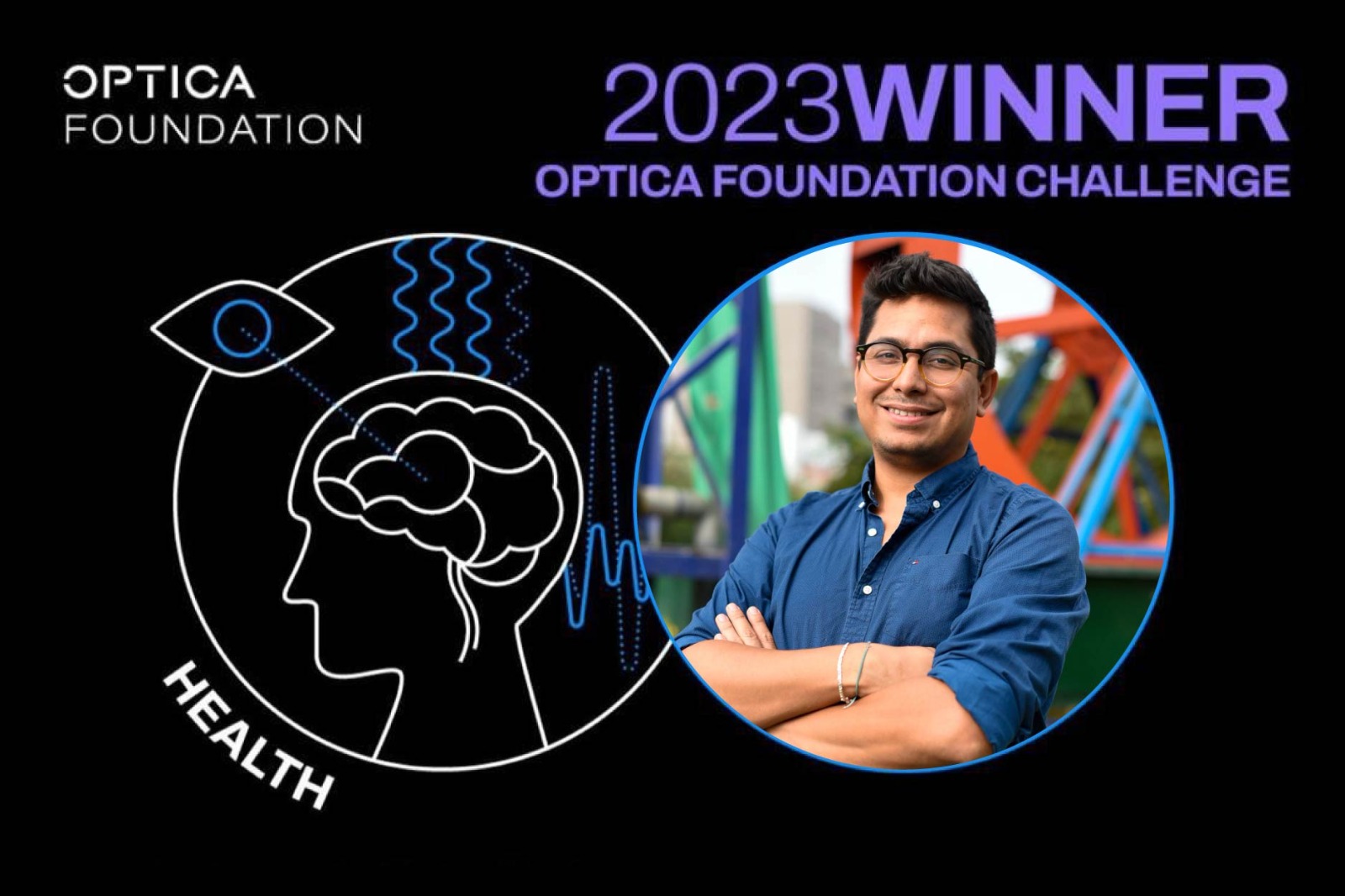 Dr. Zvietcovich es uno de los 10 ganadores del Optica Foundation Challenge
