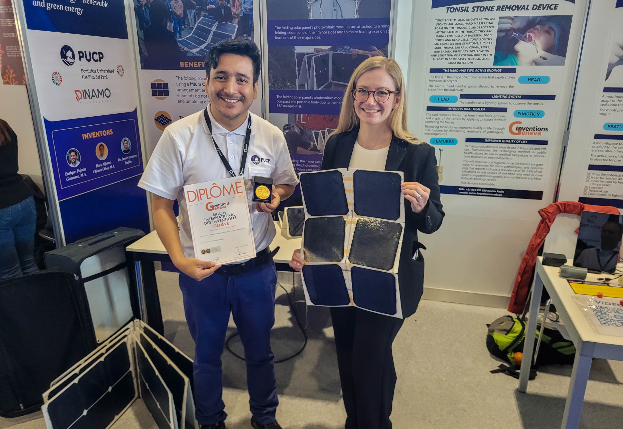 Docente Enrique Pujada destaca en la Exhibición Internacional de Inventos en Ginebra